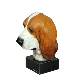 Basset Hound II ręcznie pomalowana statuetka Art-Dog